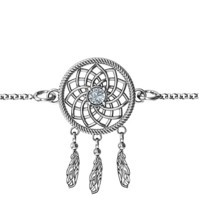 Personalized Sterling Silver Dream Catcher Bracelet - Handmade By AOL Special