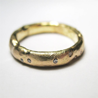 18ct Gold Organic Ring - Handmade By AOL Special