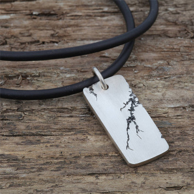 Mens Strike Silver Pendant - Handmade By AOL Special