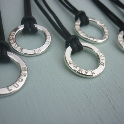 Unisex Silver Halo Necklace - Handmade By AOL Special