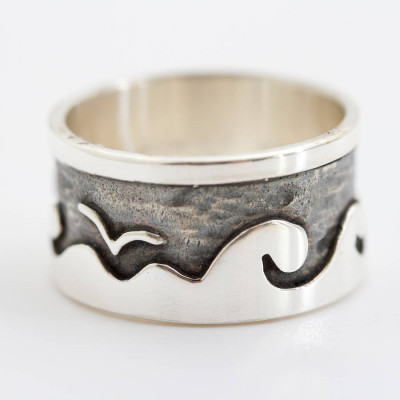 Beside The Sea Personalized Ring - Handmade By AOL Special