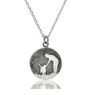 Personalized Walk With Me Dog Necklace - Handmade By AOL Special