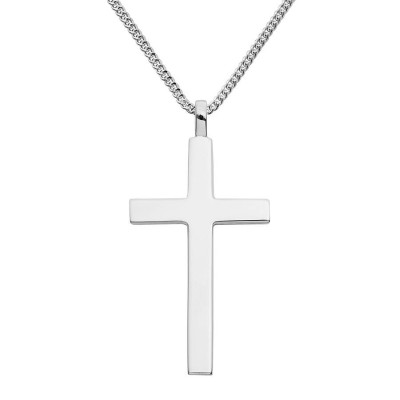 Big Solid Silver Cross - Handmade By AOL Special