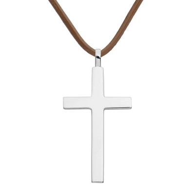 Big Solid Silver Cross - Handmade By AOL Special