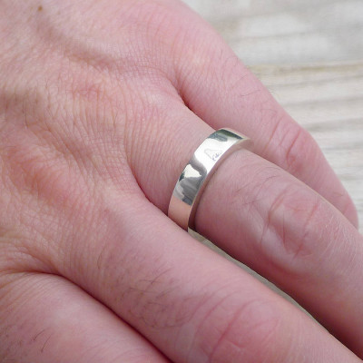 Handmade Chunky Mens Silver Ring - Handmade By AOL Special