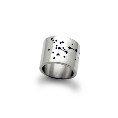 Personalized Wide Constellation Ring - Handmade By AOL Special