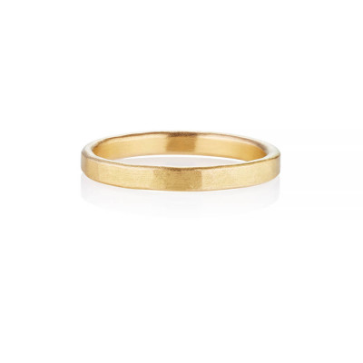 Arturo Hammered Wedding Ring For Men In Fairtrade Gold - Handmade By AOL Special