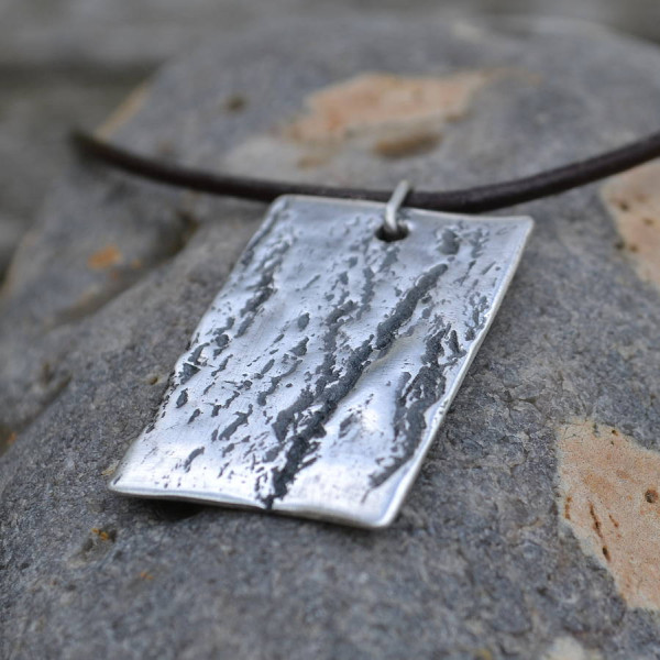 Handmade Silver Dog Tag Necklace - Handmade By AOL Special