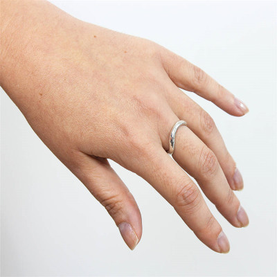 Sterling Silver Infinity Wedding Ring - Handmade By AOL Special