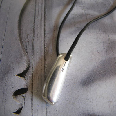 Long Heavy Silver Pendant - Handmade By AOL Special