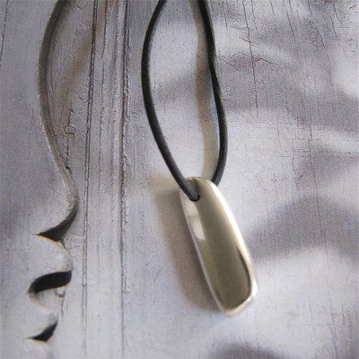 Long Heavy Silver Pendant - Handmade By AOL Special