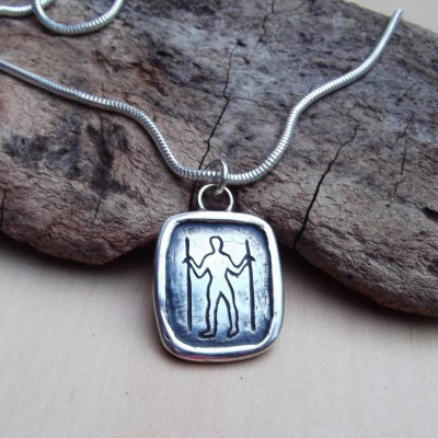 Long Man Silver Pendant - Handmade By AOL Special