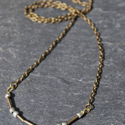 Love Morse Code Necklace - Handmade By AOL Special