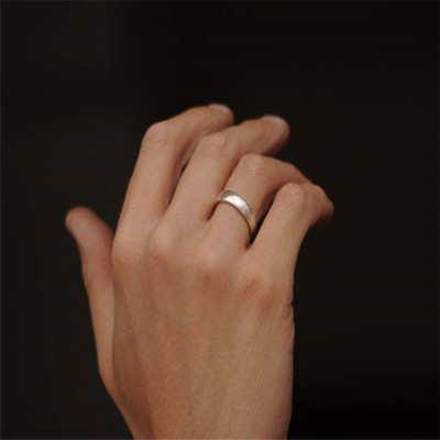 Mans Silver Wedding Band - Handmade By AOL Special