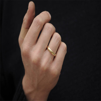Mans Gold Wedding Band - Handmade By AOL Special