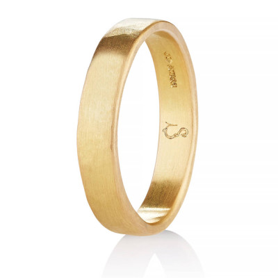 Loki Mens Fairtrade 18ct Gold Wedding Ring - Handmade By AOL Special