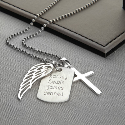 Personalized Sterling Silver Karma Dog Tag Necklace - Handmade By AOL Special