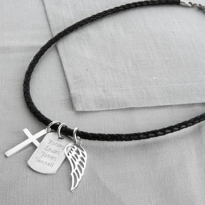 Personalized Sterling Silver Karma Dog Tag Necklace - Handmade By AOL Special