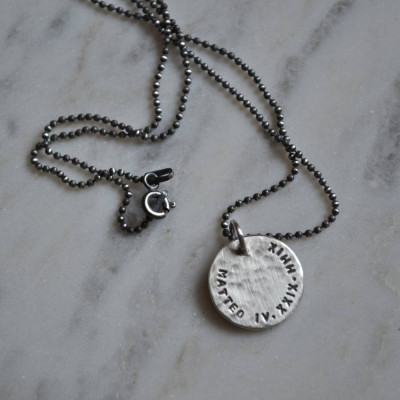 Mens Personalized Silver Pendant - Handmade By AOL Special