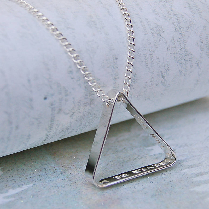 Luxury Designer Triangle Triangle Pendant Necklace For Women And Men Black  And White Double Chain Letter Stainless Steel Jewelry For Weddings And  Parties 288O From Aydqo, $3.14 | DHgate.Com