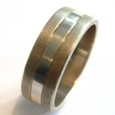 Mens Silver Band Ring - Handmade By AOL Special