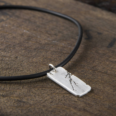 Mens Strike Silver Pendant - Handmade By AOL Special