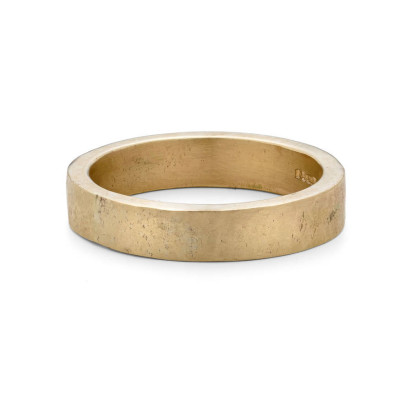 Organic Textured 18ct Gold Ring - Handmade By AOL Special