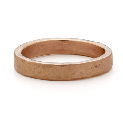 Organic Textured 18ct Gold Ring - Handmade By AOL Special