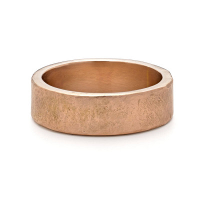 Organic Wide 18ct Gold Ring - Handmade By AOL Special