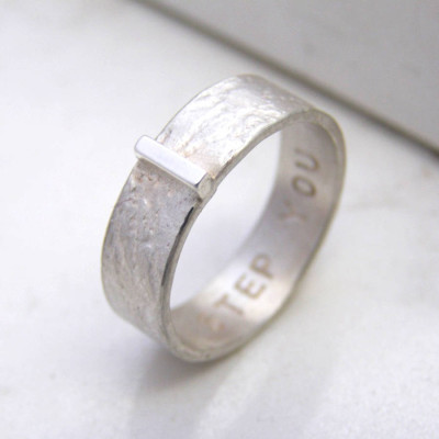 Personalized Contemporary His And Hers Rings - Handmade By AOL Special