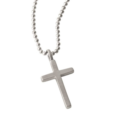 Personalized Love And Protect Cross Mens Chain - Handmade By AOL Special