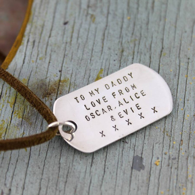 Personalized Dog Tag Necklace - Handmade By AOL Special