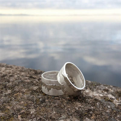 Personalized Double Coastline Ring - Handmade By AOL Special
