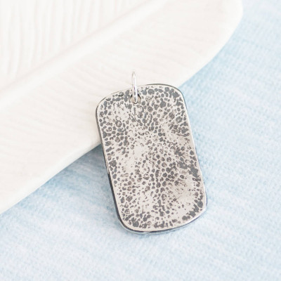 Personalized Handprint Footprint Dog Tag - Handmade By AOL Special
