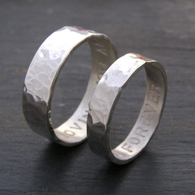 Personalized His And Hers Rings - Handmade By AOL Special