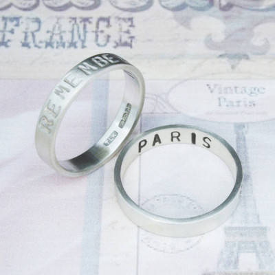 Personalized Remember Your Story Ring Handmade By AOL Special