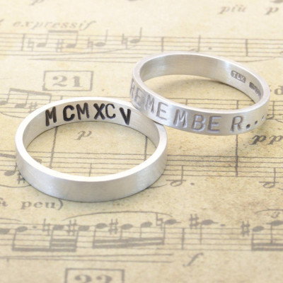 Personalized Remember Your Story Ring Handmade By AOL Special