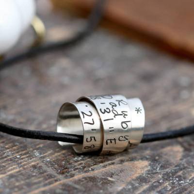 Personalized Secret Scroll Mens Chain - Handmade By AOL Special