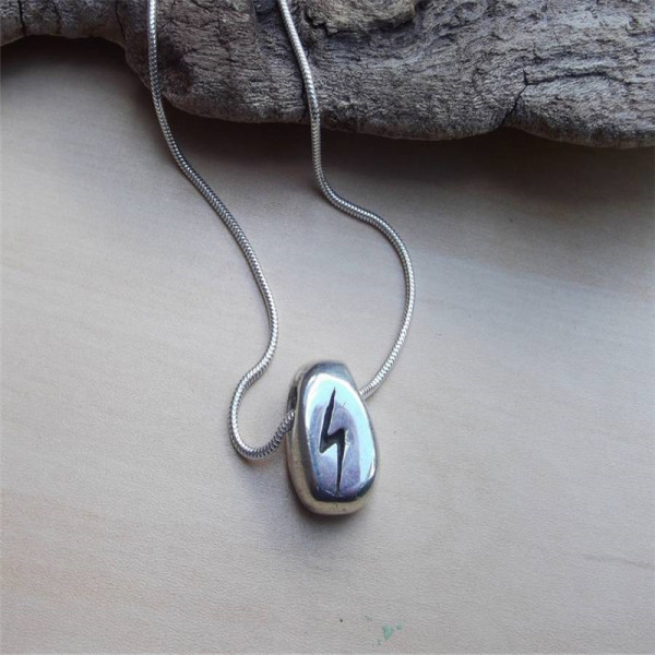 Personalized Silver Rune Neckace - Handmade By AOL Special