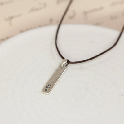 Personalized Sterling Silver Tag Necklace - Handmade By AOL Special