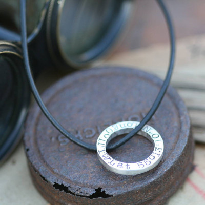 Personalized Time Travellers Mens Chain - Handmade By AOL Special