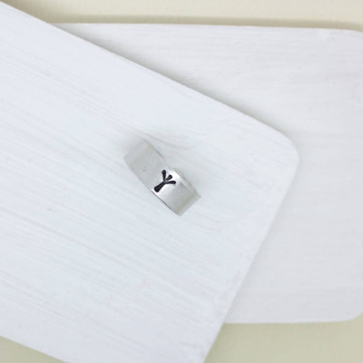 Personalized Viking Rune Initial Talisman Ring - Handmade By AOL Special