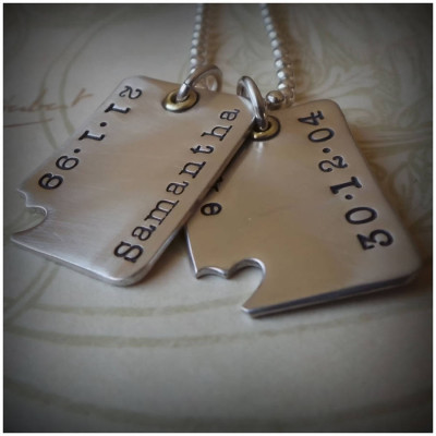 Piece Of My Heart Dog Tags - Handmade By AOL Special