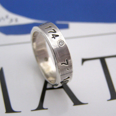 Silver Personalized Ring For Couple - Handmade By AOL Special