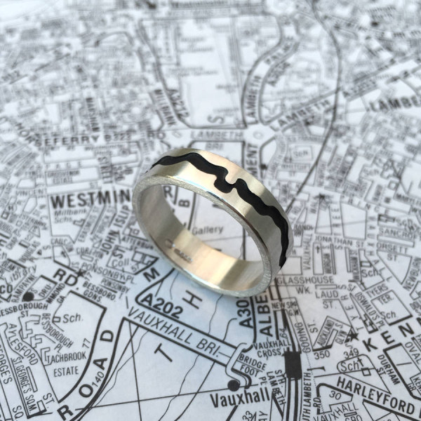 River Thames Cutout Ring - Handmade By AOL Special