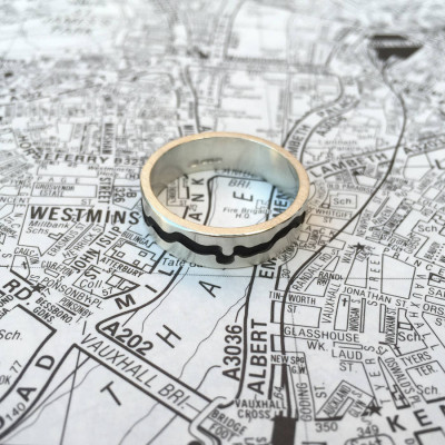 River Thames Cutout Ring - Handmade By AOL Special