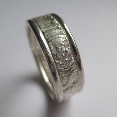 Rocky Outcrop Ring With Polished Edges - Handmade By AOL Special