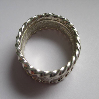 Rocky Outcrop Twist Ring - Handmade By AOL Special
