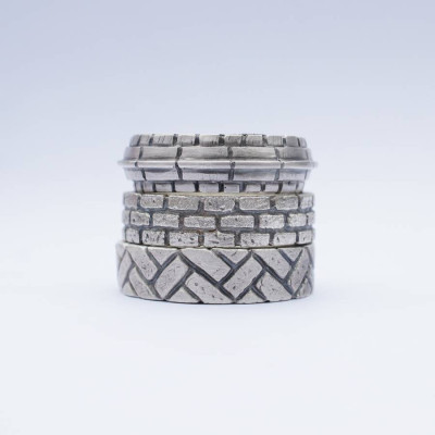 Roof Silver Ring - Handmade By AOL Special