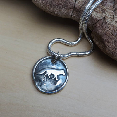 Running Fox Silver Seal - Handmade By AOL Special